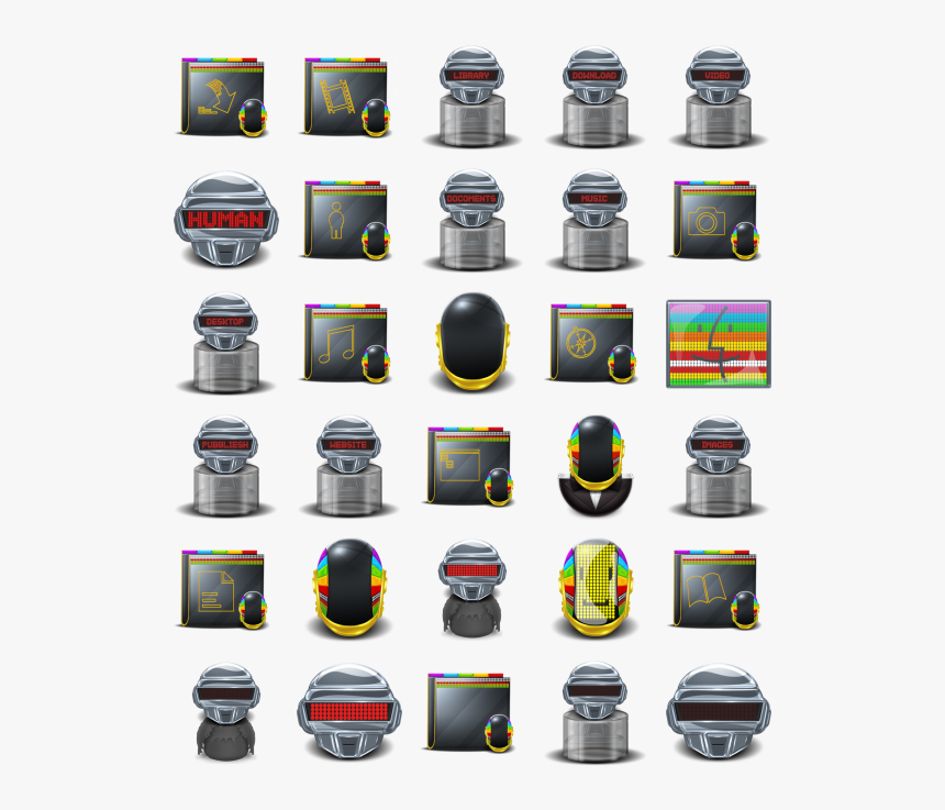 Daft Punk Icons , Png Download - Camera Lens, Transparent Png