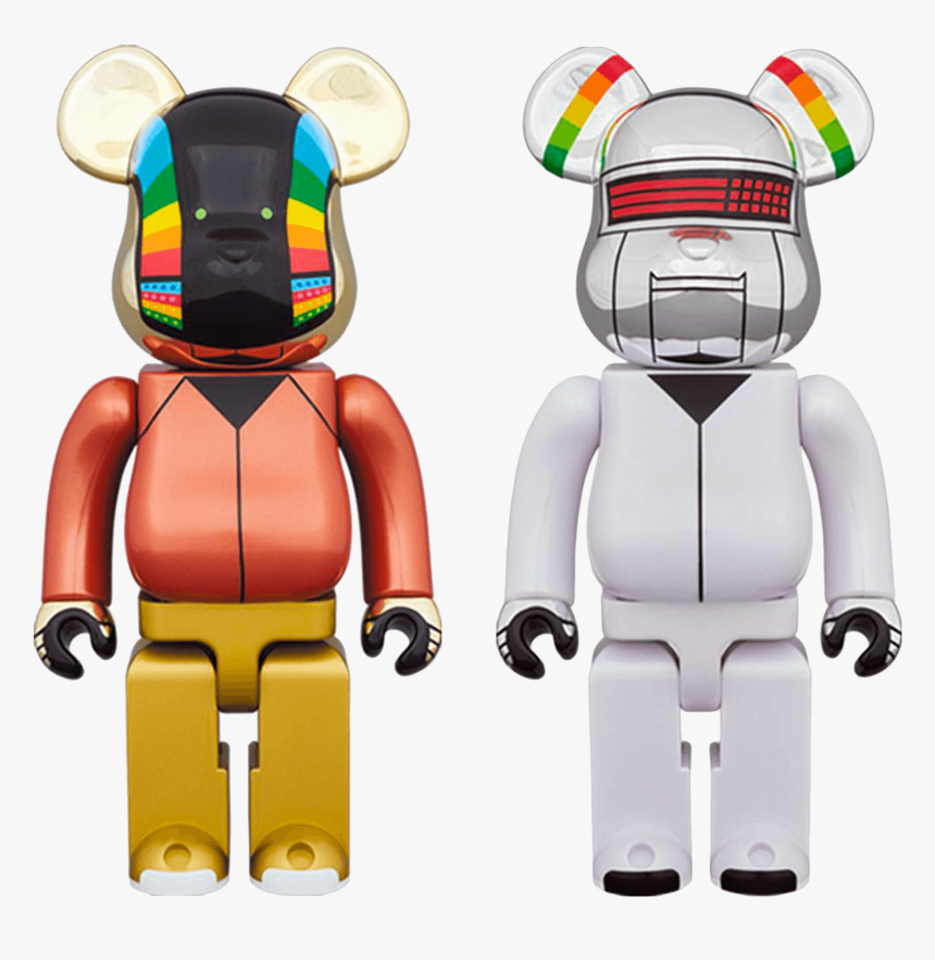 Be@rbrick 400% Daft Punk Discovery 2-pack Black - Daft Punk Bearbrick 1000%, HD Png Download