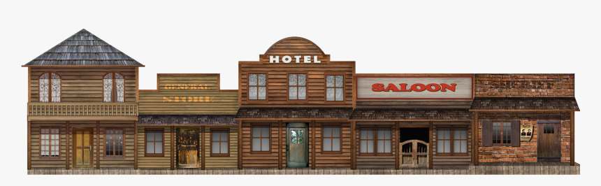 Town Clipart Buliding - Transparent Wild Wild West Clipart, HD Png Download