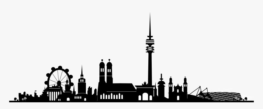 Skyline Commercetools Inc New Town Hall Wall Decal - Skyline München, HD Png Download