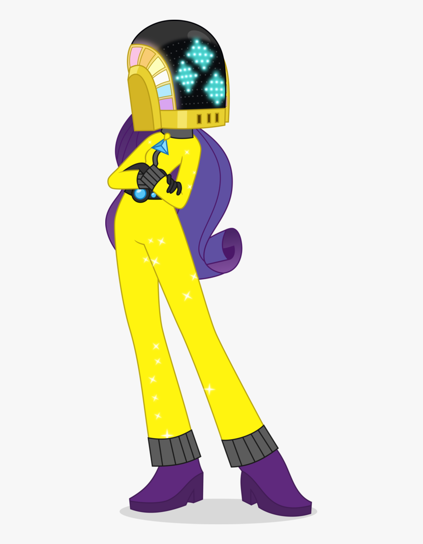 Girls Transparent Punk - My Little Pony Rarity Daft Punk, HD Png Download