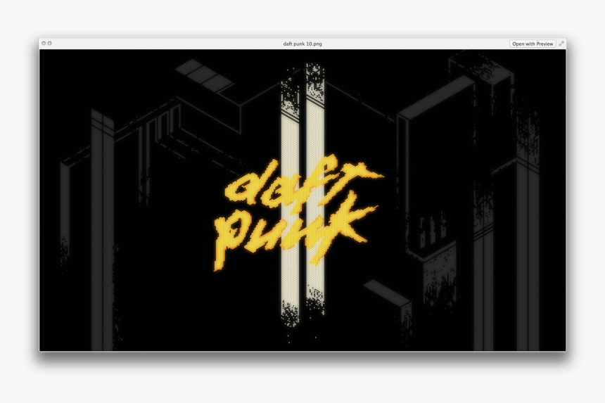 Progress On My Daft Punk Illustration - Darkness, HD Png Download