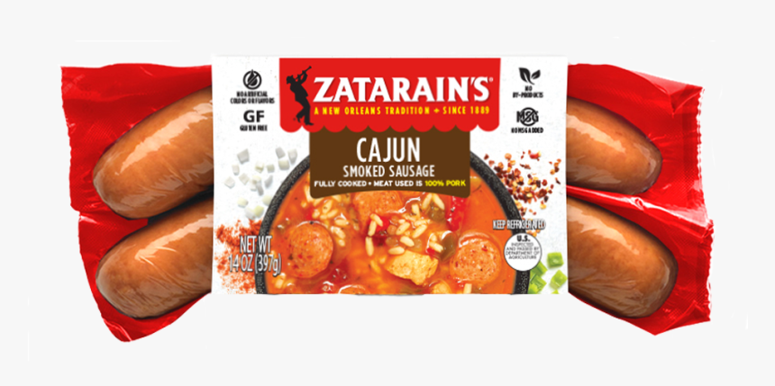 Zatarain's Cajun Smoked Sausage, HD Png Download