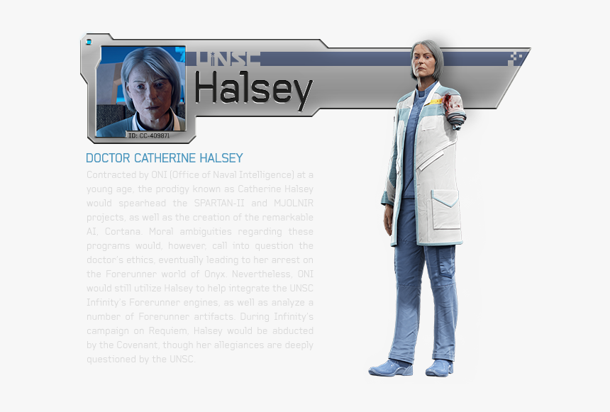 Dr Halsey Loses Arm , Png Download - Halo Catherine Halsey, Transparent Png