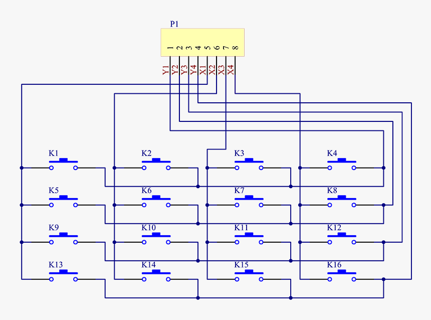 Keypad Schematic, HD Png Download