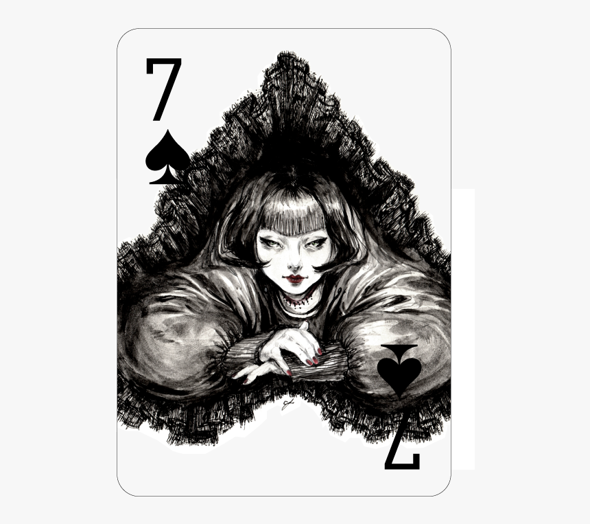 Decked Out Fashion Playing Cards By Connie Lim Seven - Playing Card, HD Png Download
