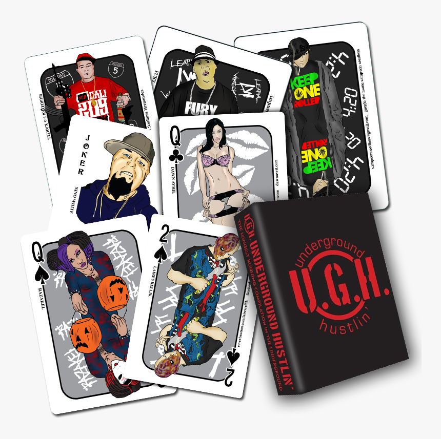 Image Of The 2013 Underground Hustlin Playing Card - Cartoon, HD Png Download