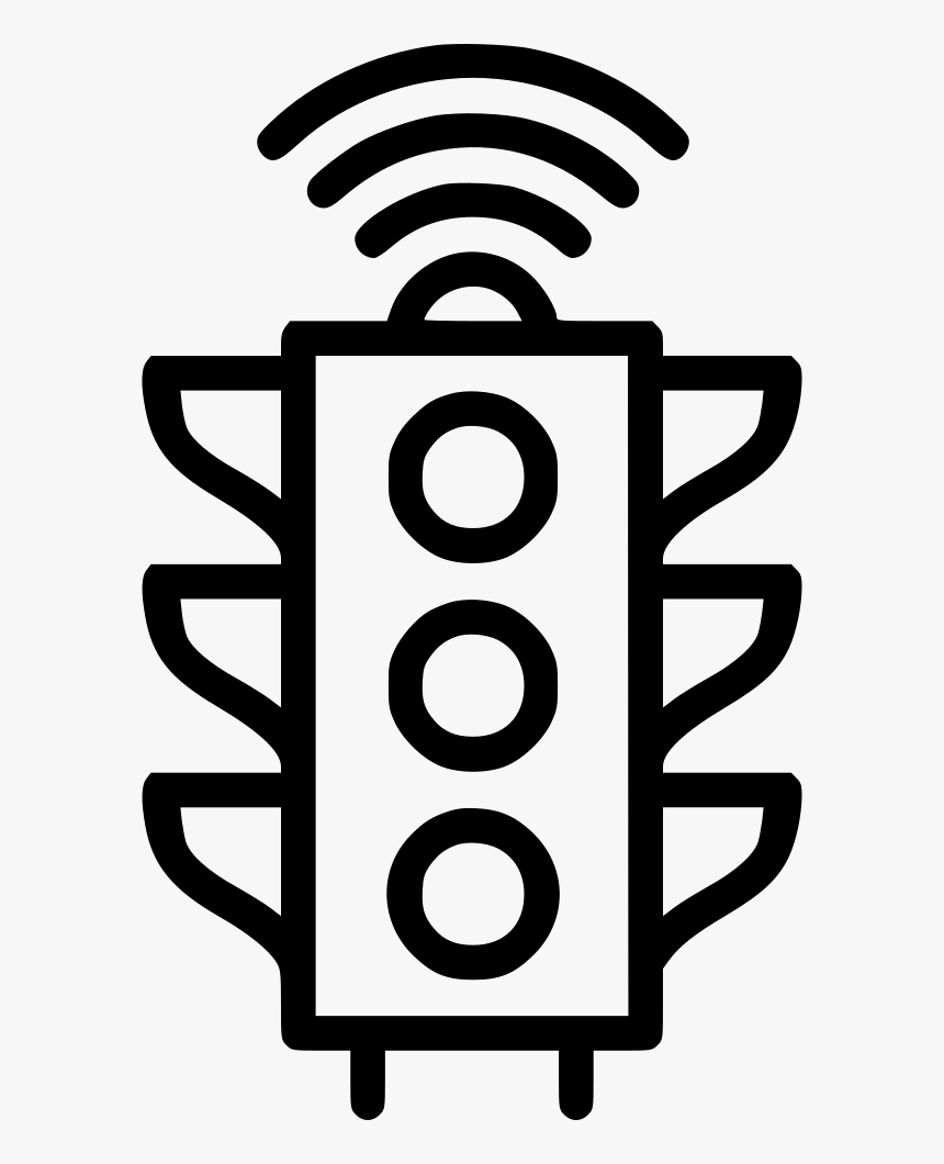 Ciy Traffic Control Managemnet Automatic Controller - Outline Image Of Traffic Signal, HD Png Download