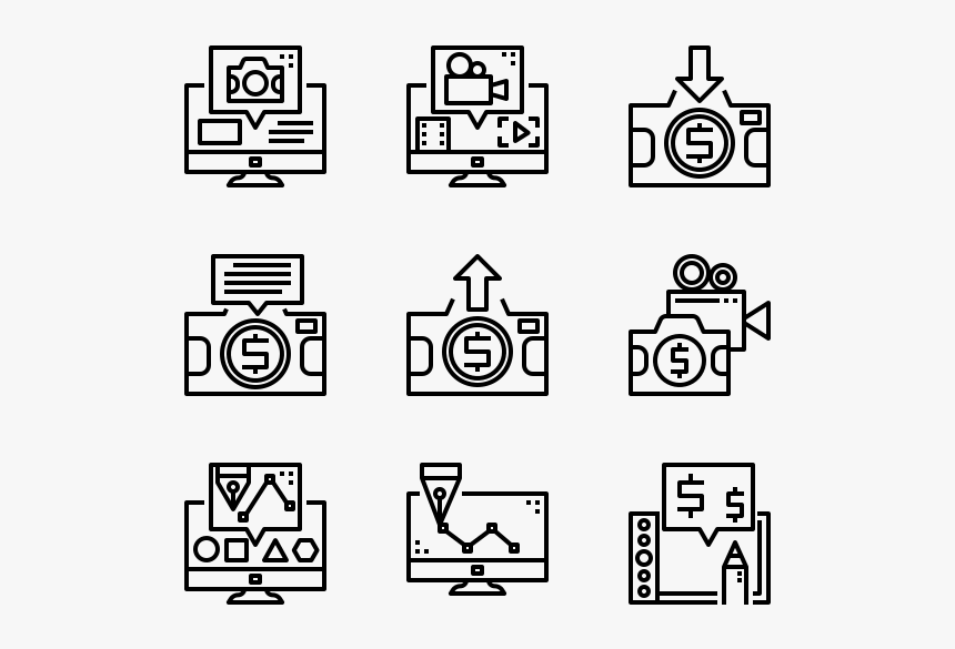 Drawing Icons, HD Png Download