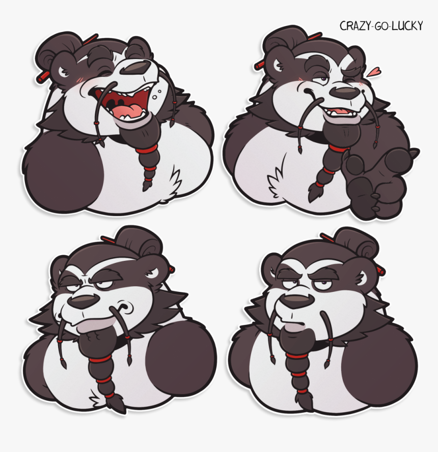 C Jiyao Panda X - Telegram Panda Furry Stickers, HD Png Download