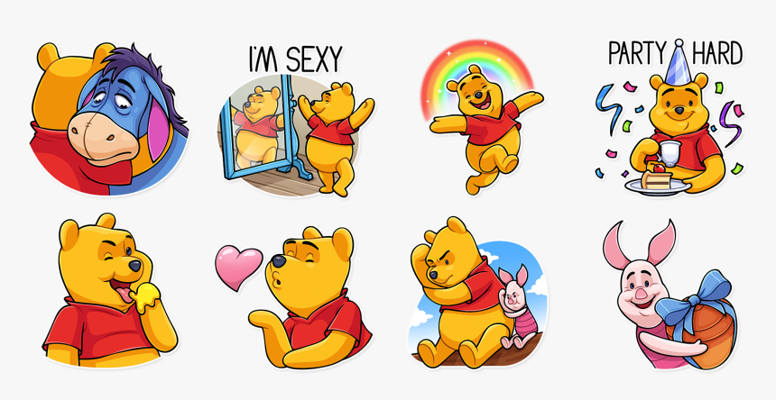 Winnie The Pooh Telegram Sticker, HD Png Download