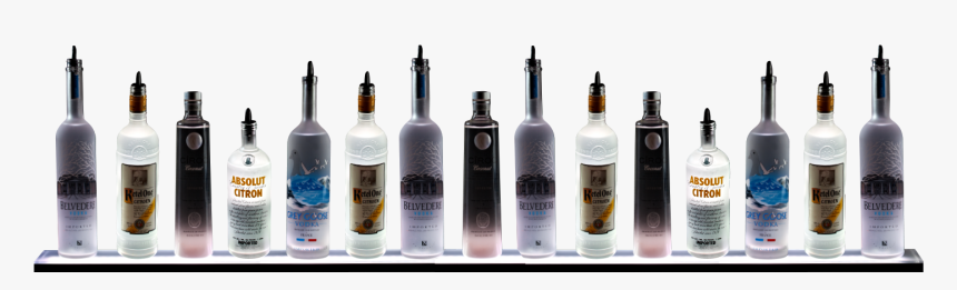 Cropped 4ft White Light Shelf White Background - Alcohol On Shelf Png, Transparent Png