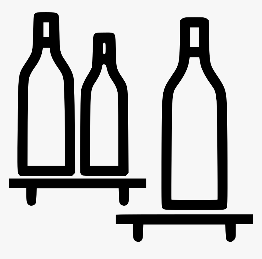 Bottles Shelf - Bottles In Shelf Png, Transparent Png