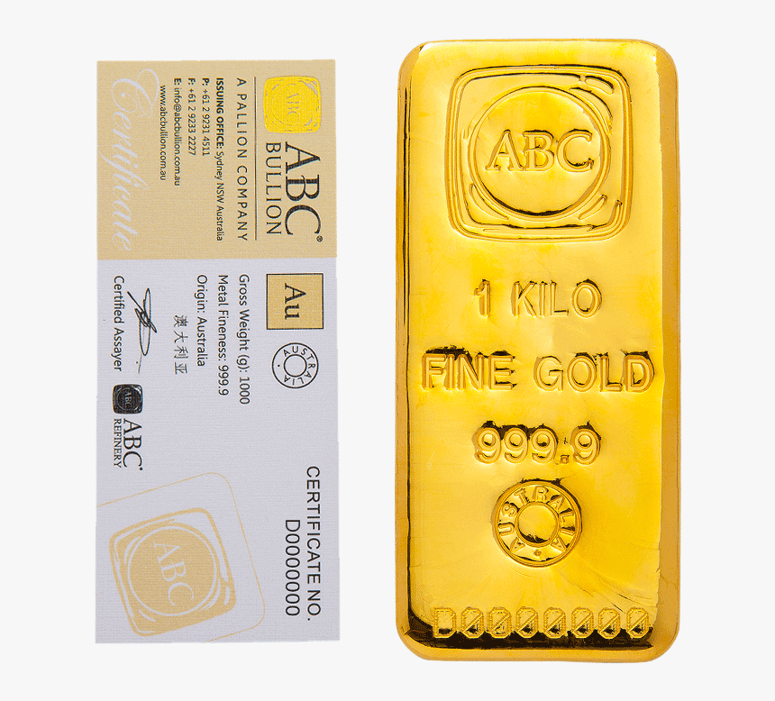 Certificate Au Gold Bar, HD Png Download
