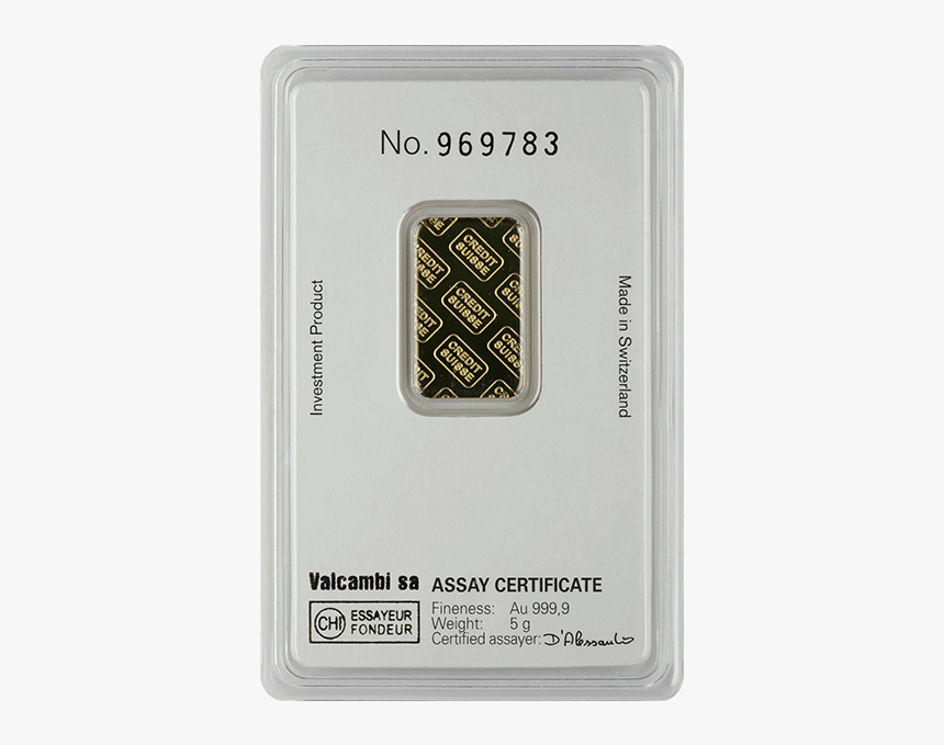 Credit Suisse Gold Bar 5, HD Png Download