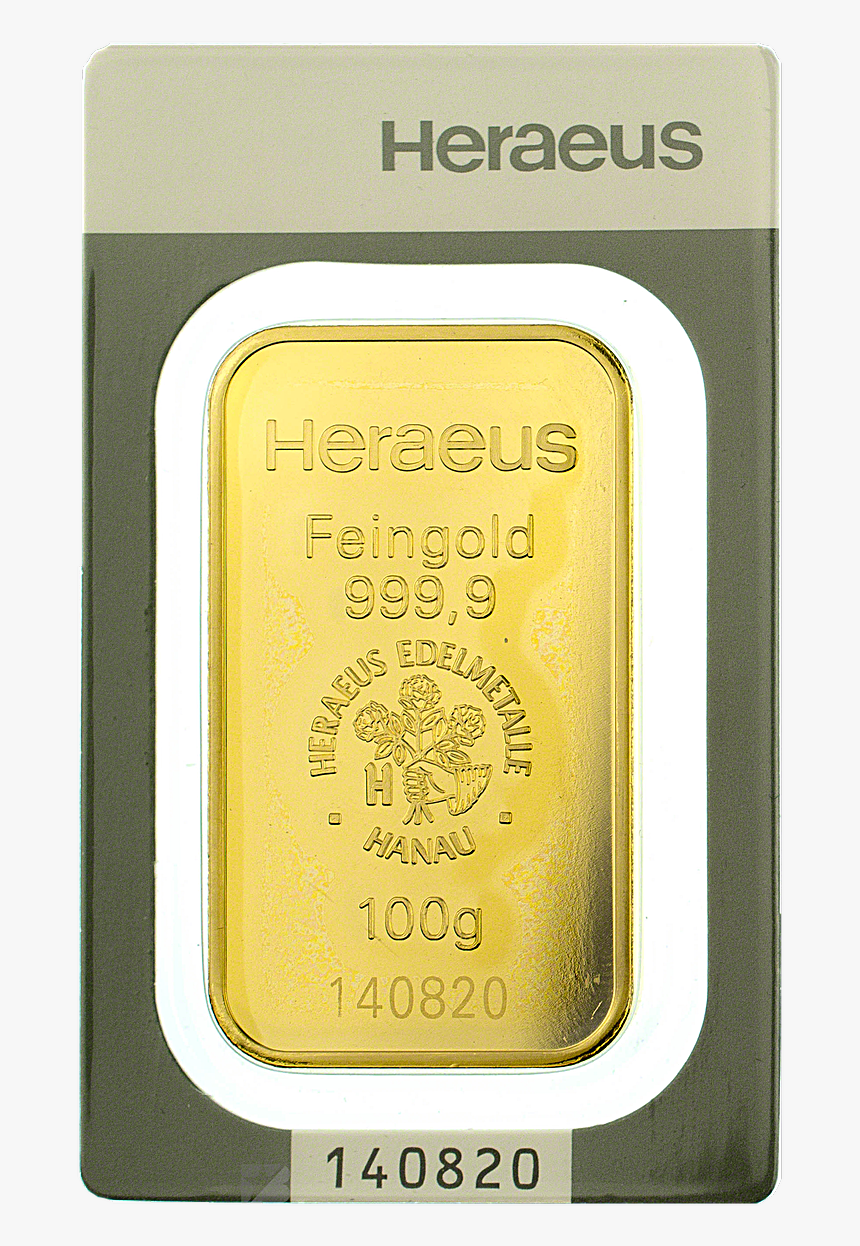 Heraeus Gold Bar, HD Png Download