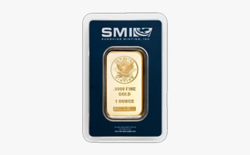 1 Oz Sunshine Mint Gold Bar Front - Gold Bar, HD Png Download