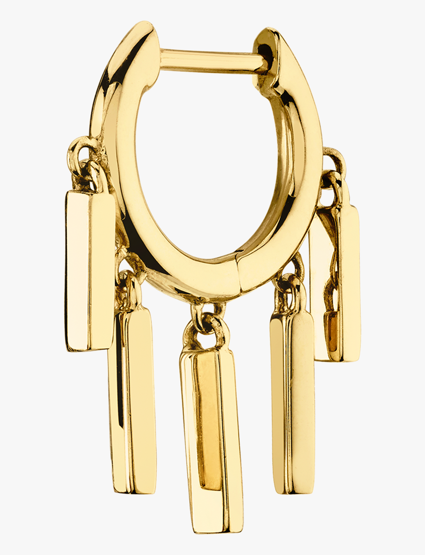 Gold Bar Slim Hoop - Ring, HD Png Download