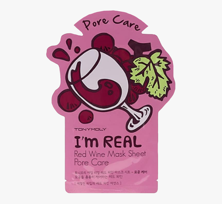 #face #facemask #cuteaesthetic #aesthetic #png #pink - I M Real Red Wine Mask, Transparent Png