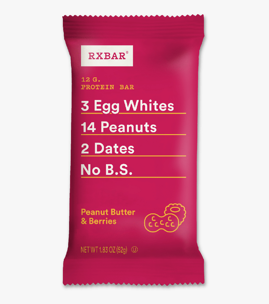 Rx Bar Peanut Butter And Berries - Cosmetics, HD Png Download