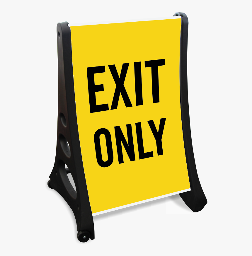 Exit Only Portable Sidewalk Sign - Exit Sign, HD Png Download