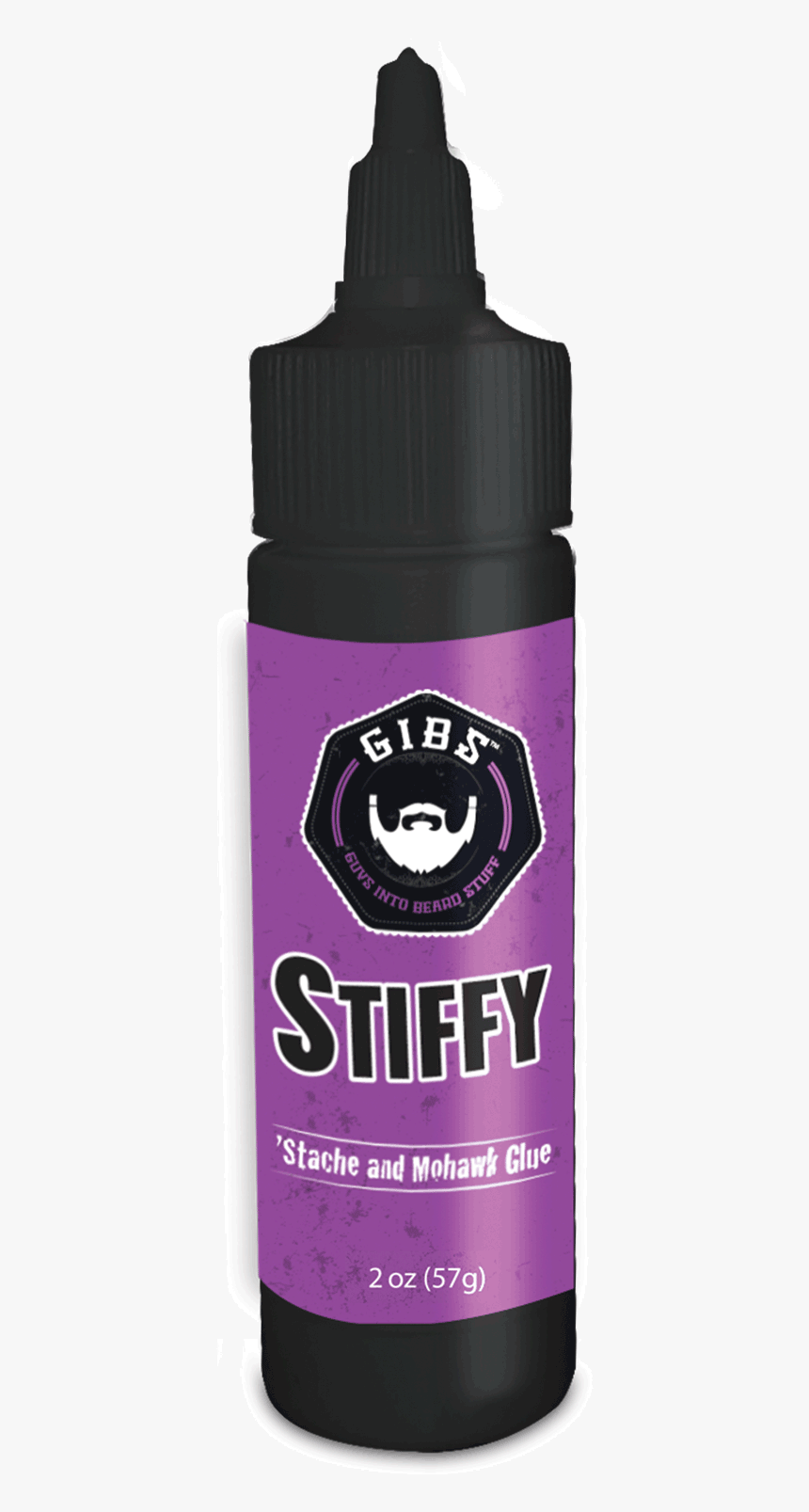 Stiffy Stache And Mohawk Glue - Beard, HD Png Download