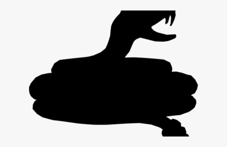 Cobra Clipart Silhouette - Hissing Snake Clipart Silhouette, HD Png Download