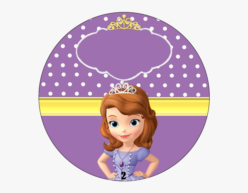 50 Adesivos Personalizados Princesinha Sofia - Princesa Sofia Fazendo A Nossa Festa, HD Png Download