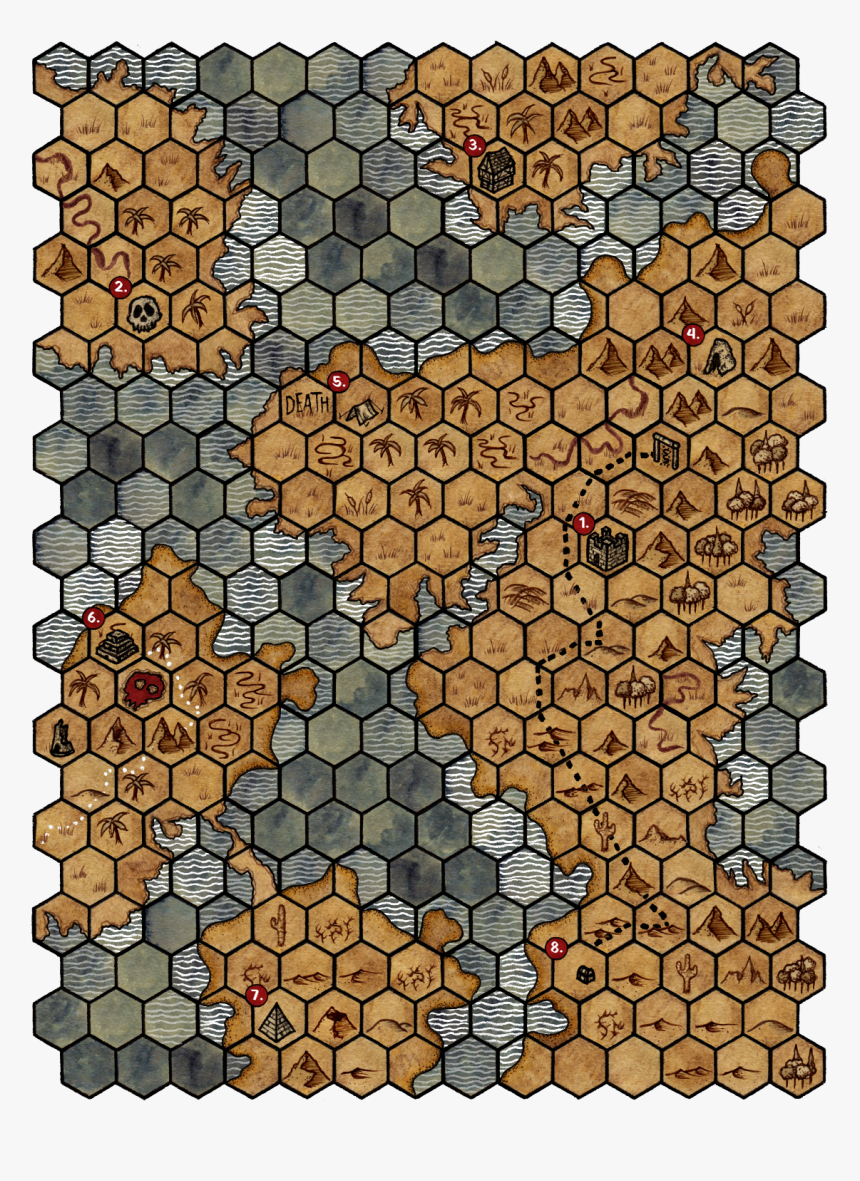 Hex Map Art, HD Png Download