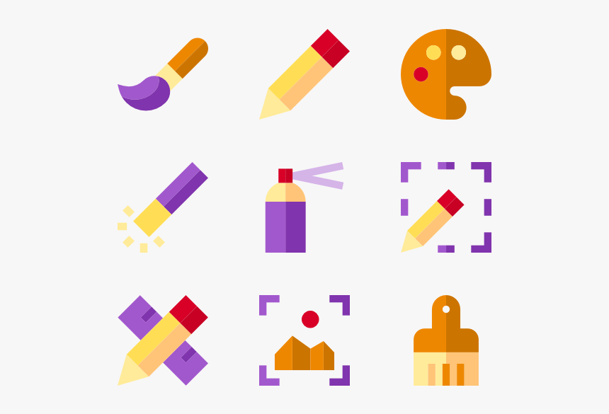 Edit Tool Collection - Drawing Icon Vector Png, Transparent Png
