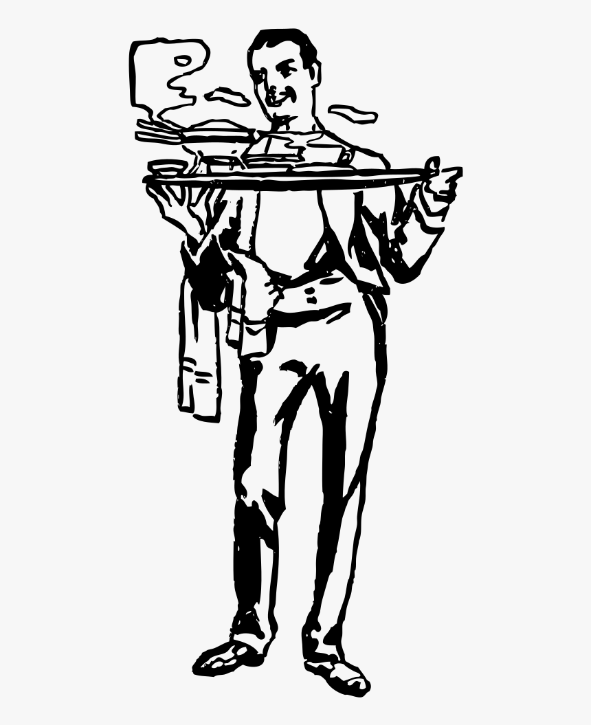 Waiter - Illustration, HD Png Download