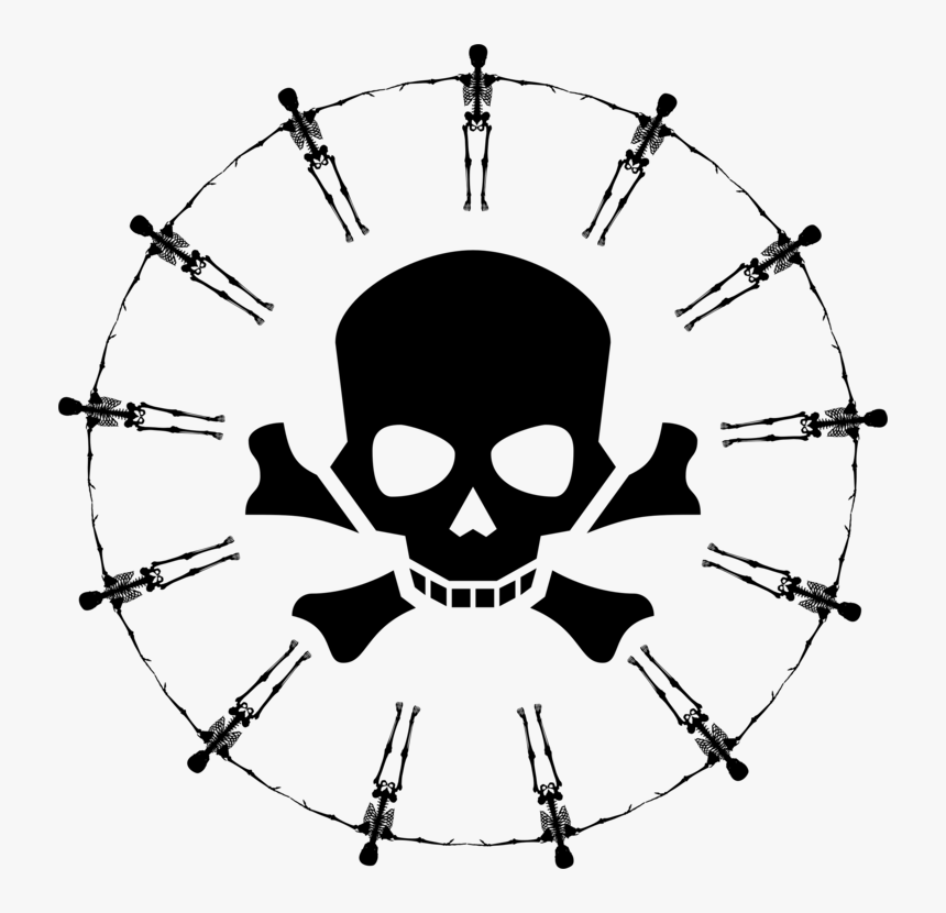 Transparent Clipart Of Skeleton - Skull And Crossbones Clipart, HD Png Download