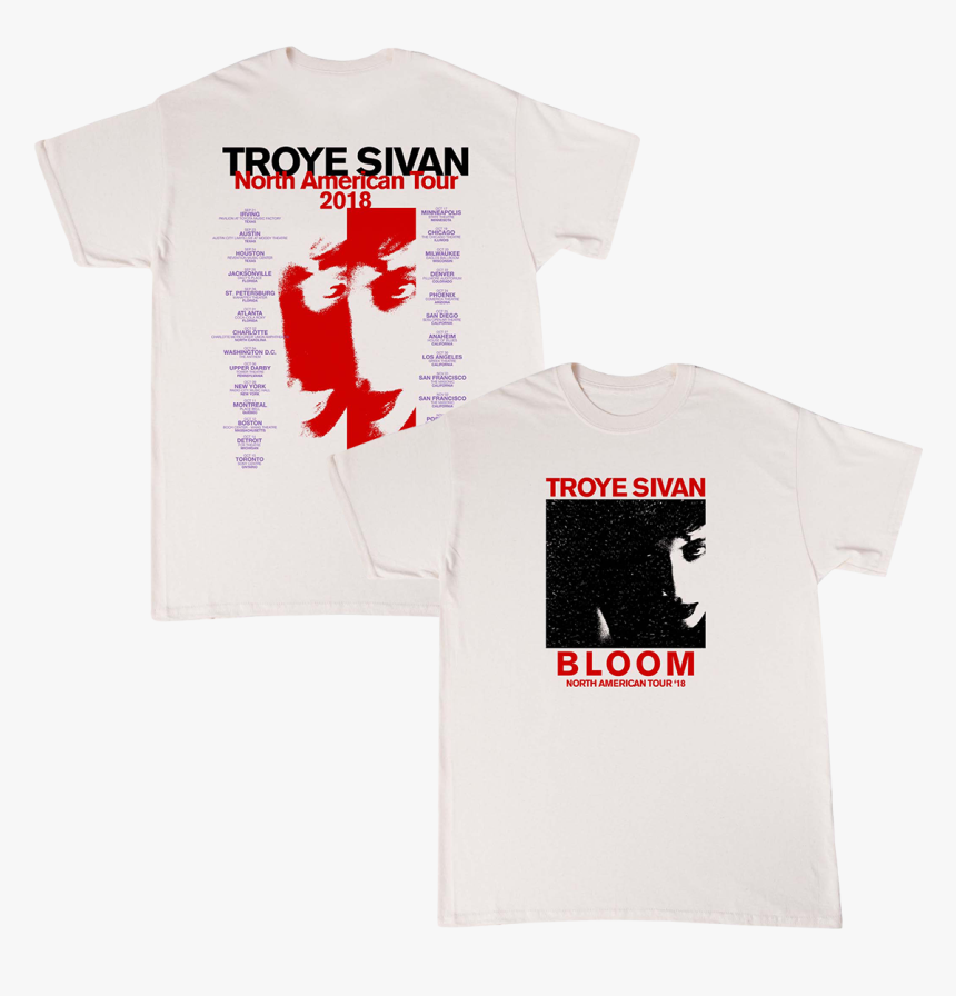 Troye Sivan World Tour Shirt, HD Png Download