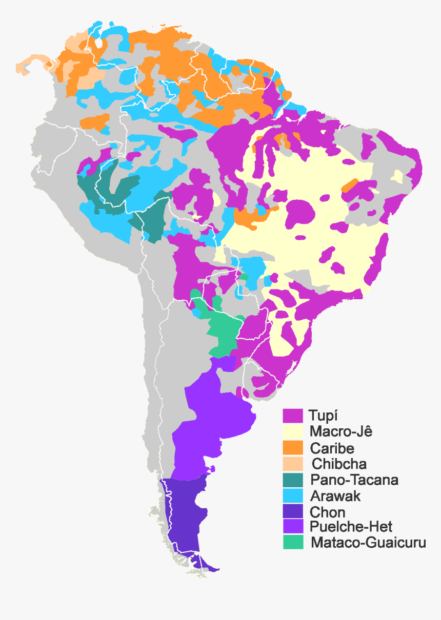 Transparent Families Png - South America Native Map, Png Download
