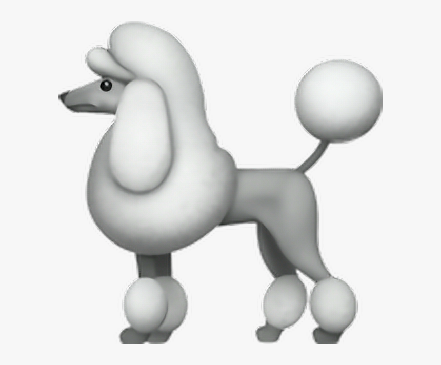 #emoji #sticker #poodle #dog #puppy #white #fluffy - Poodle Emoji, HD Png Download