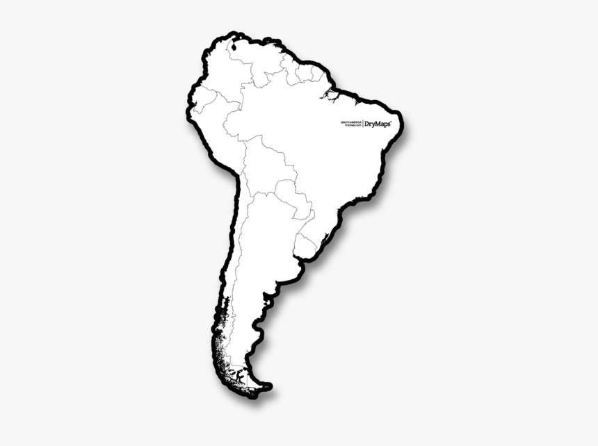 South America - Ushuaia Argentina On A Map, HD Png Download