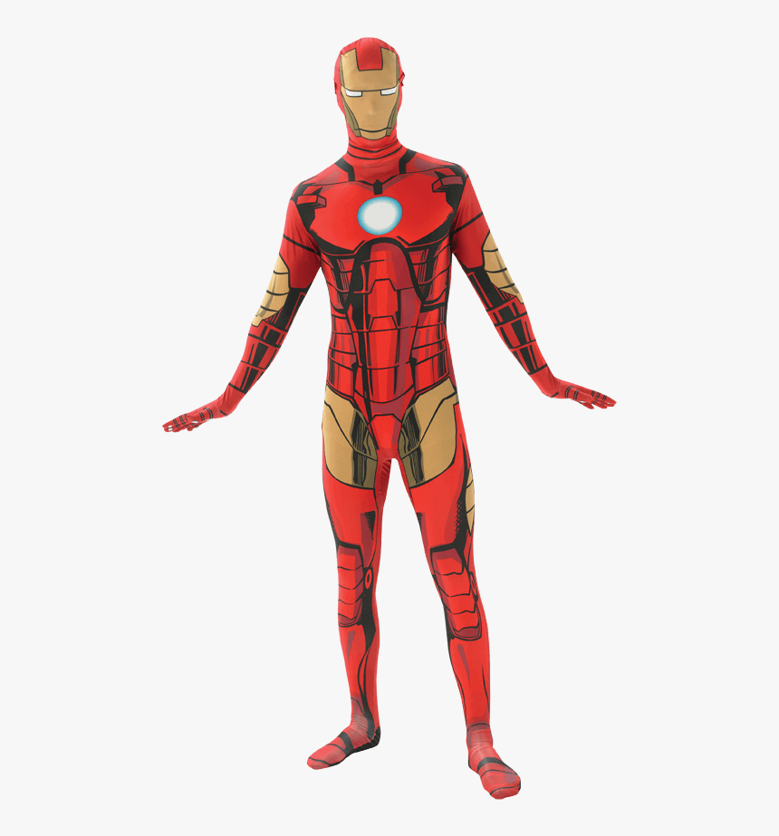 Adult Iron Man Second Skin Costume - Spider Man Suit Png, Transparent Png