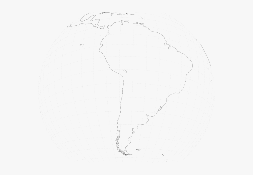 South America Viewed From Space Svg Clip Arts - South America Outline Map Transparent, HD Png Download