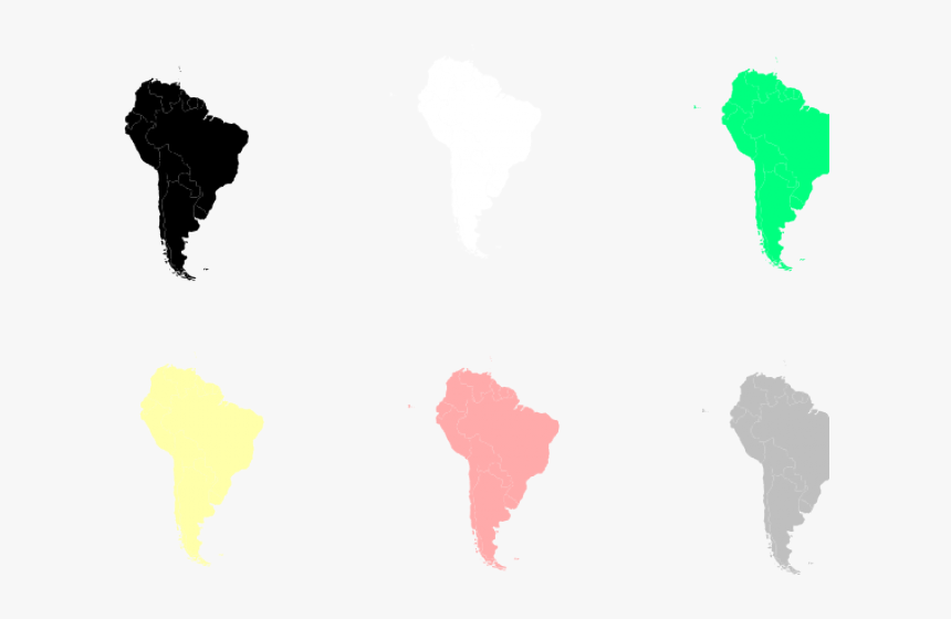 America Clipart Small - South America Map Small, HD Png Download