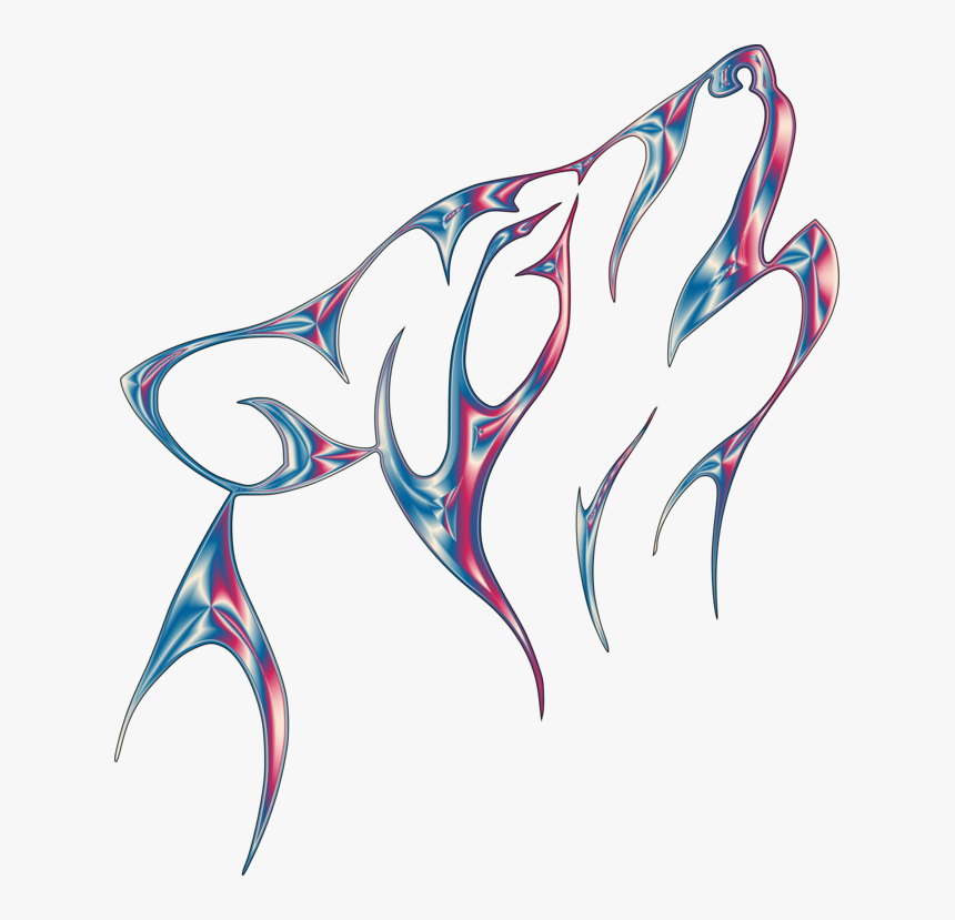 Line Art,art,fish - First Nations Art Wolf, HD Png Download