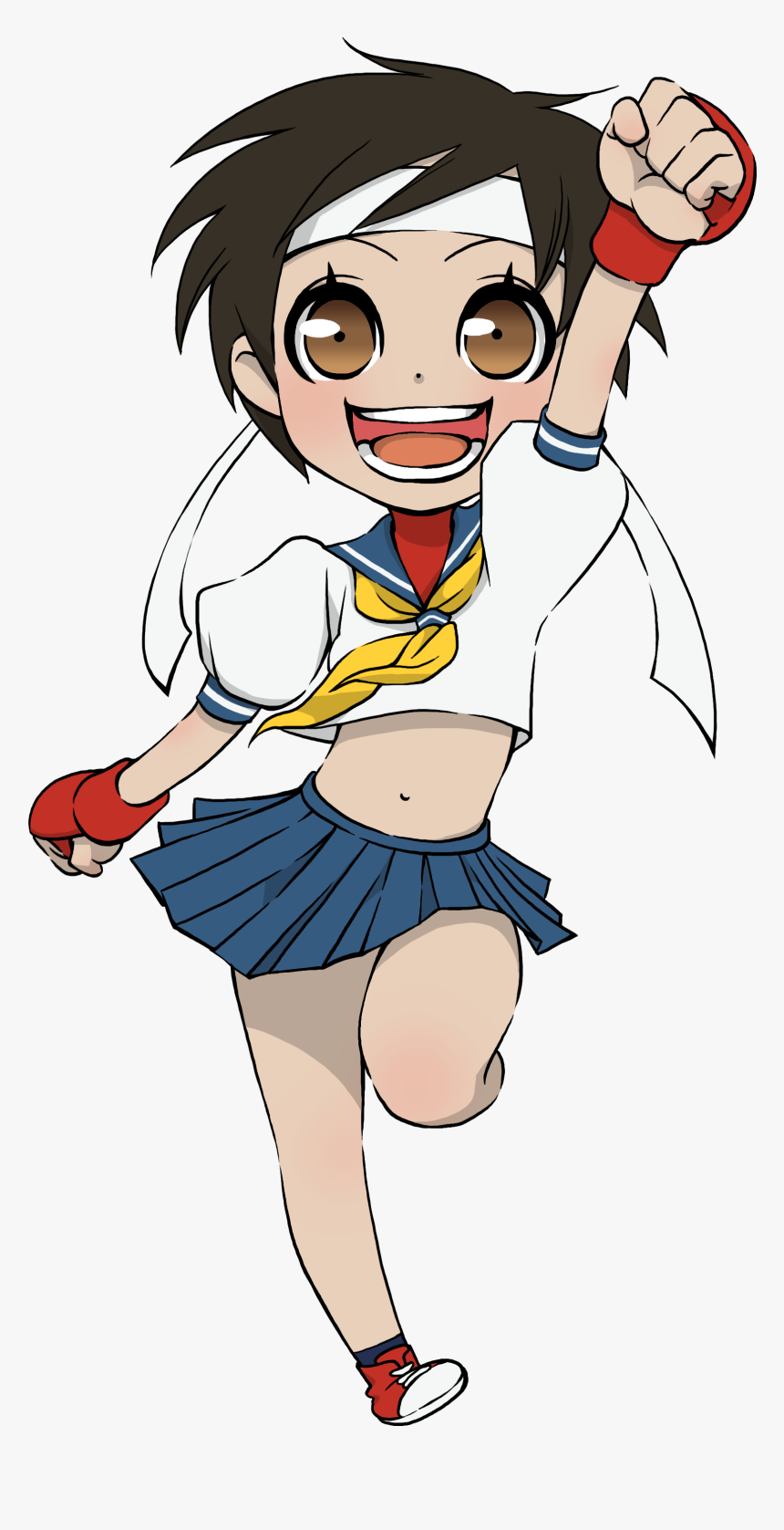 Chibi Sakura - Super Gem Fighter Mini Mix Sakura, HD Png Download