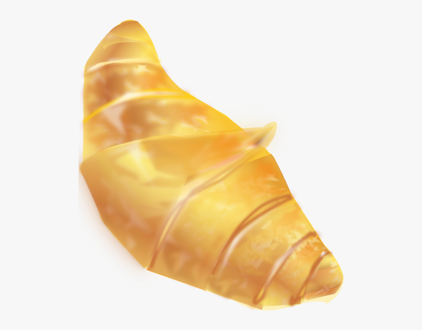 Golden Croissant - French Food Clip Art, HD Png Download