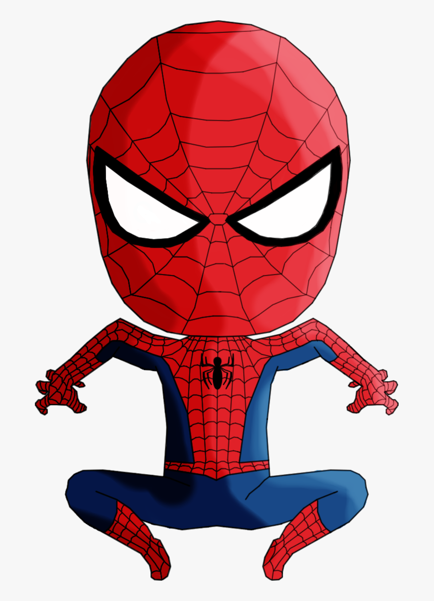 Vector Superhero Chibi - Chibi Spider Man Png, Transparent Png