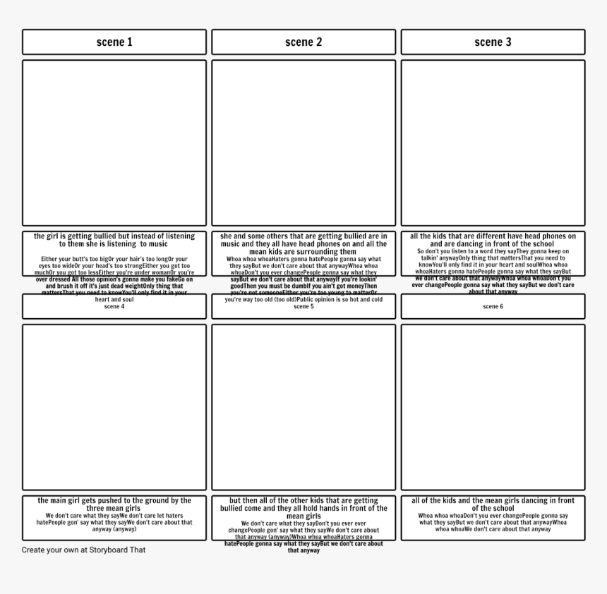 Storyboard Examples For Video, HD Png Download