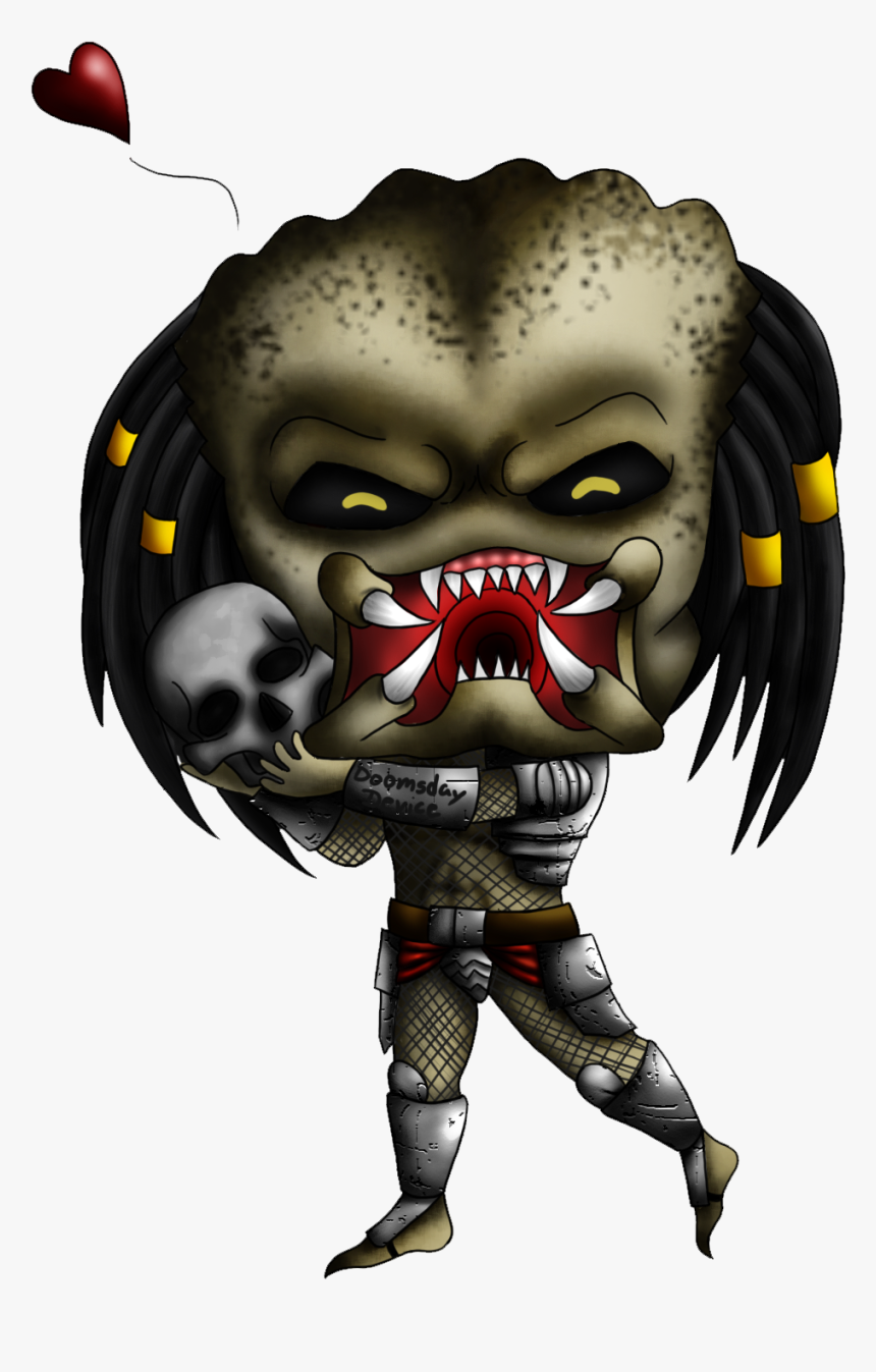 Predator Png - Chibi Predator, Transparent Png