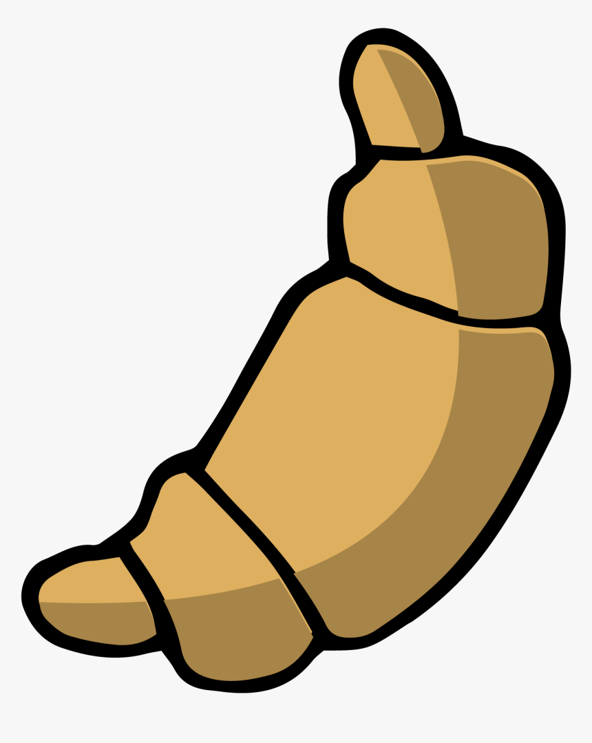 Croissant Bread Clip Art, HD Png Download