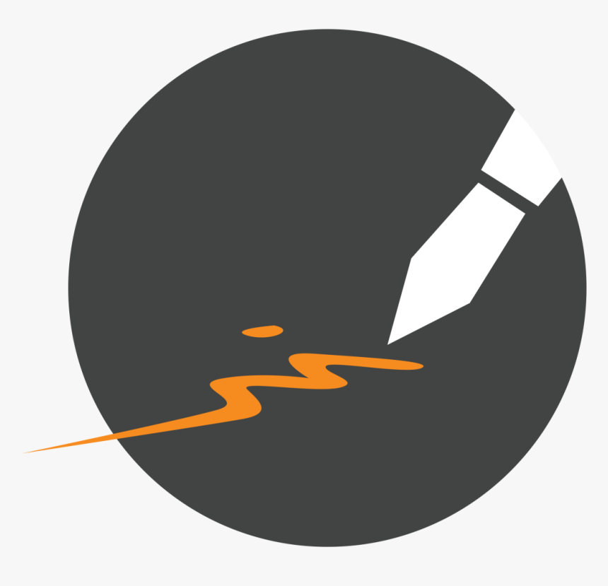 Animated Pen With Orange Ink Representing Copywriting - Camera Icon, HD Png Download