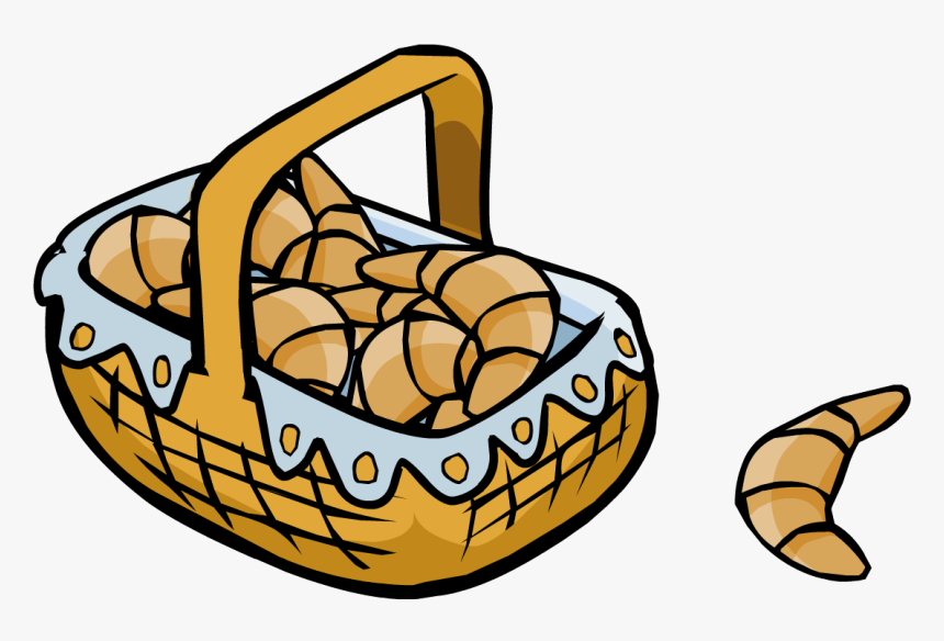 Fairy Fables Croissant Basket - Clip Art Croissant Transparent, HD Png Download