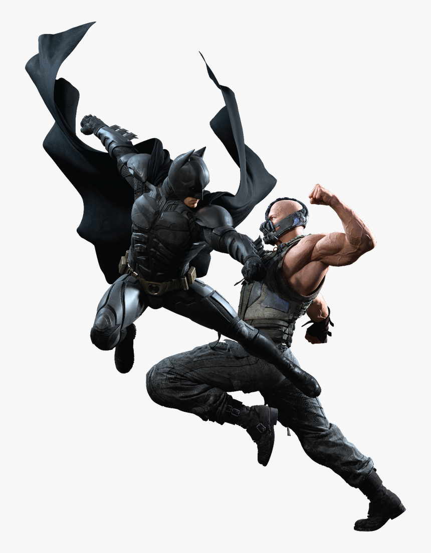 Transparent Batman Dark Knight Logo Png - Batman Vs Bane Statue, Png Download