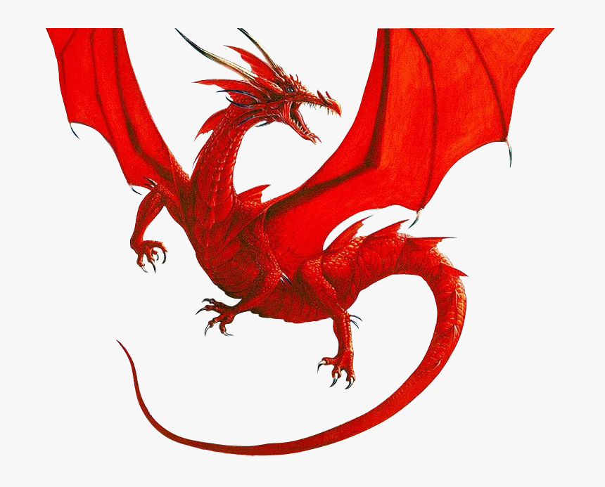 Dragon Clip Red - Red Dragon Png, Transparent Png